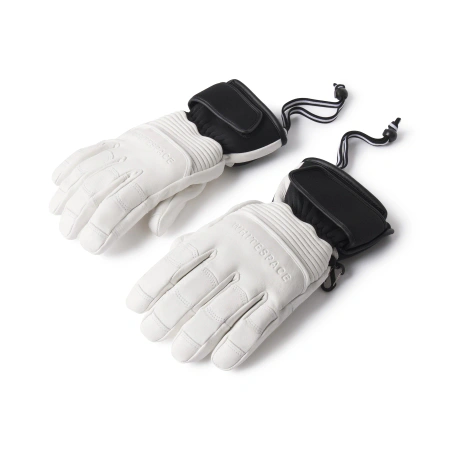 Rękawiczki snowboardowe/narciarskie - Whitespace Leather Riding White