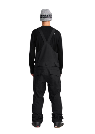 Męskie Spodnie snowboardowe Volcom Roan Bib Overall Black 