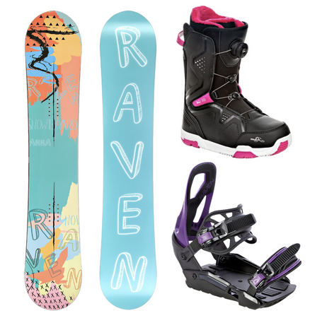 Damski zestaw snowboard Raven Anna