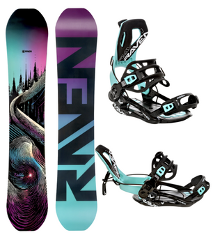 Damski zestaw snowboard Raven Pure Mint