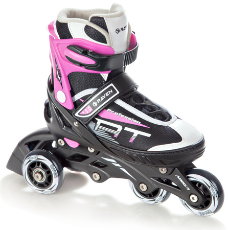 Rolki Regulowane RAVEN Profession Black/Pink