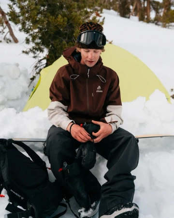 Męska Kurtka snowboardowa Jones - MTN Surf Recycled coffee brown