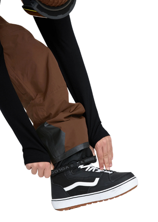 Męskie Spodnie snowboardowe Volcom Rain Gore Tex Bib Overall brown