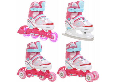 Rolki regulowane 4w1-  Raven Zoya  Kółka LED