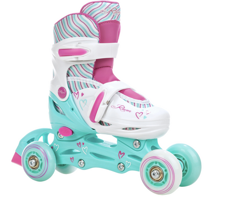 Rolki Regulowane 3w1 - RAVEN Loret Mint LED