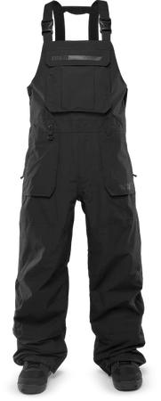 Męskie Spodnie snowboardowe - ThirtyTwo Basement Bib Black