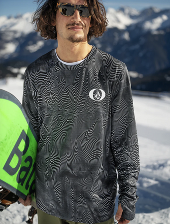 Koszulka Termiczna - Longsleeve Volcom M V Science Crew black print