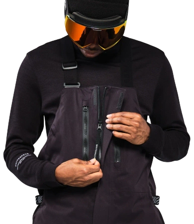 Spodnie snowboardowe WHITESPACE - 2L Cargo Insulated Bib black 