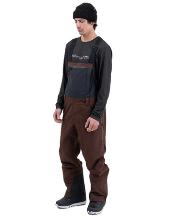 Spodnie snowboardowe Jones - Shralpinist Stretch Recycled 3L Bib Brown 