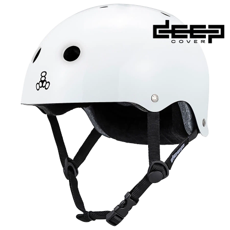 Kask Triple eight - Deep Cover  white