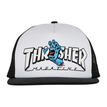 Czapka z Daszkiem Santa Cruz  - Santa Cruz X Thrasher Screaming Logo Mesh