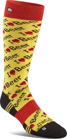 Męskie Skarpety Snowboardowe - ThirtyTwo Tm Merino yellow