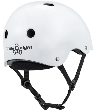 Kask Triple eight - Deep Cover  white