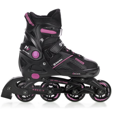 Rolki Regulowane RAVEN Pulse Black/Fuchsia