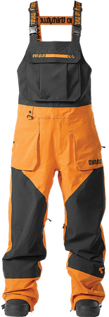 Męskie  Spodnie snowboardowe ThirtyTwo Basement Bib Orange  2024