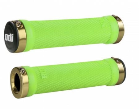Gripy ODI Ruffian Lock-On Lime Gold