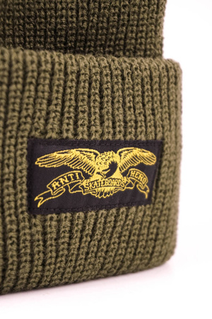 Czapka Zimowa Anti Hero -  Stock Eagle Label olive