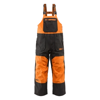 Męskie Spodnie snowboardowe - ThirtyTwo Basement Bib Orange