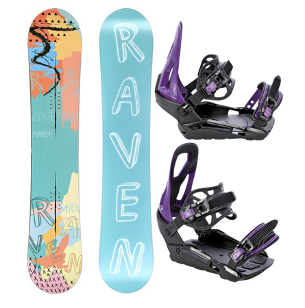 Damski zestaw snowboard Raven Anna + wiązania s230