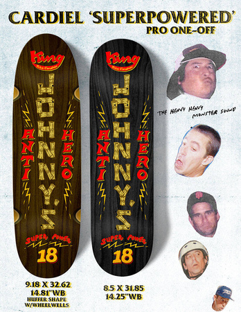 Deck do deskorolki Antihero - Cardiel Superpowered THE HUFFER