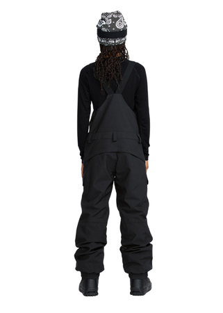 Damskie Spodnie snowboardowe Spodnie snowboardowe Volcom Creston 3D Stretch Bib Overall Black