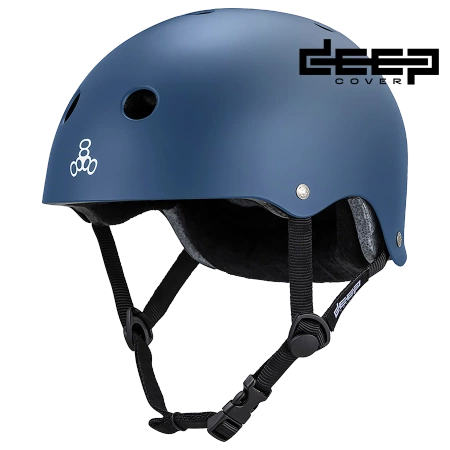 Kask Triple eight - Deep Cover Navy Mat