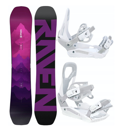 Damski zestaw snowboard Raven Destiny + wiązania s230 
