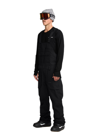 Męskie Spodnie snowboardowe Volcom Roan Bib Overall Black 