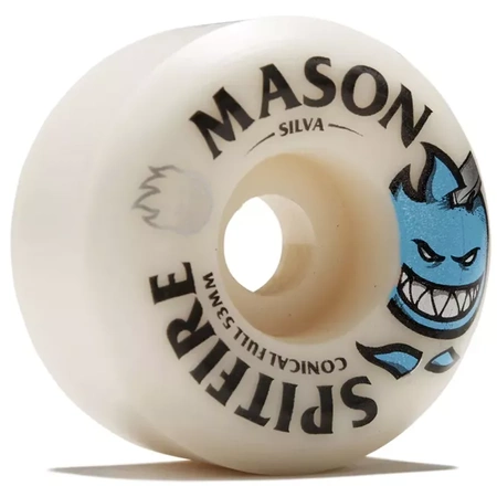 Kółka do deskorolki Spitfire - F4 Mason Burn Squad  Conical Full white
