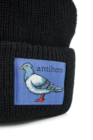 Czapka Zimowa Anti Hero -Lil Pigeon Label Cuff Black