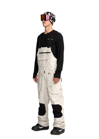 Męskie Spodnie snowboardowe Volcom Roan Bib Overall Stone