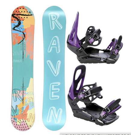 Damski zestaw snowboard Raven Anna + wiązania s230