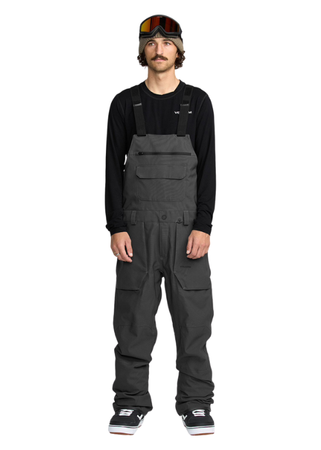 Męskie Spodnie snowboardowe Volcom Roan Bib Overall Dark grey