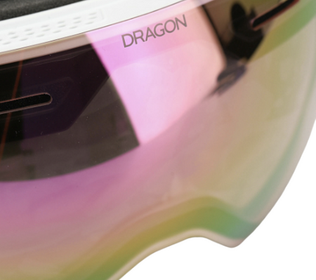 Gogle Snowboardowe - Dragon X1S whiteout/lumalens pink ion