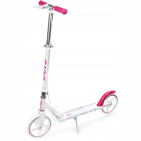 Hulajnoga Raven Dots White 200mm z hamulcem