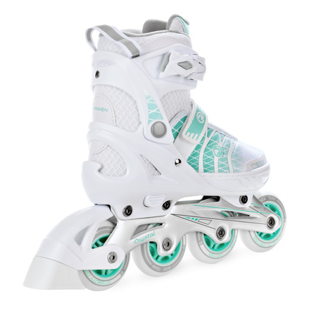 Rolki Regulowane RAVEN Crystal White/Mint