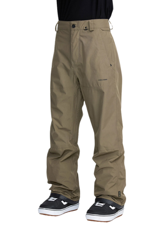 Męskie Spodnie snowboardowe - Volcom Dua Gore Tex military
