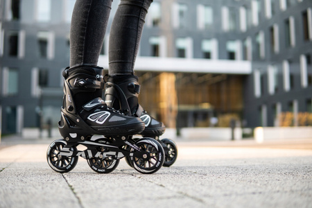 Rolki Regulowane Advance black BIG WHEELS 