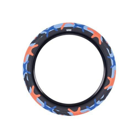 Opona Cult x Vans Blue/Orange Camo w/ Black Sidewall