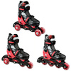 Rolki/Wrotki 3w1 RAVEN Singer Black/Red