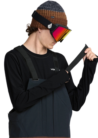 Męskie Spodnie snowboardowe Volcom Rain Gore Tex Bib Overall brown