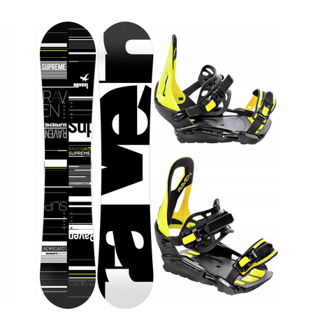 Męski zestaw Snowboard RAVEN SUPREME  + Wiązania s230