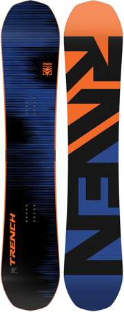 Męska Deska snowboardowa RAVEN Trench Carbon Navy/Orange 