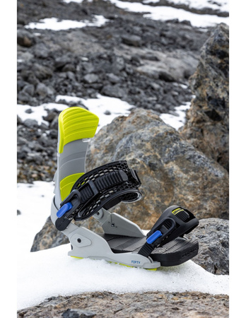 Męskie Wiązania snowboardowe - fifty grey/lime