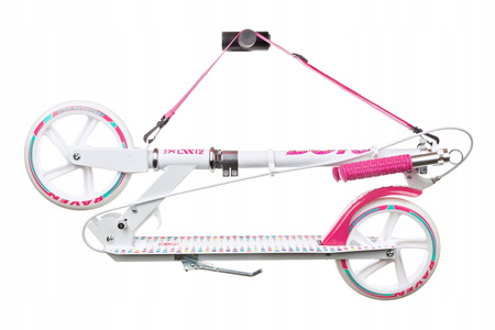 Hulajnoga Raven Dots White 200mm z hamulcem