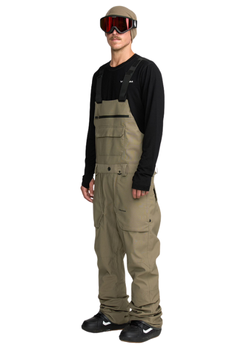 Męskie Spodnie snowboardowe Volcom Roan Bib Overall military