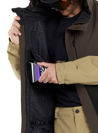 Męska Kurtka snowboardowa Volcom L Gore Tex brown 2024