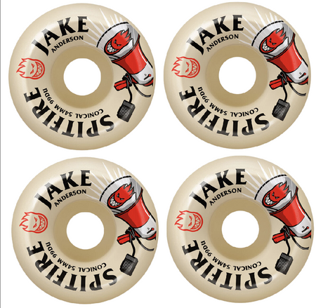 Kółka do deskorolki Spitfire - F4 Jake Burn Squad  Conical white