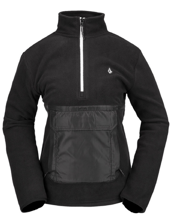 Damska Bluza aktywna Volcom Polar 1/2 Zip black 2024