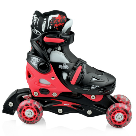 Rolki/Wrotki 3w1 RAVEN Singer Black/Red